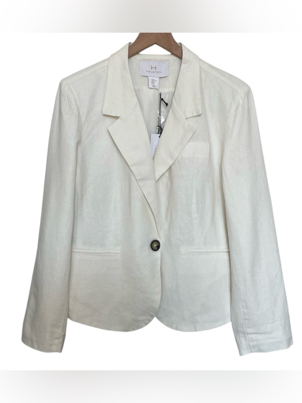 H by Halston Linen Blend Blazer
